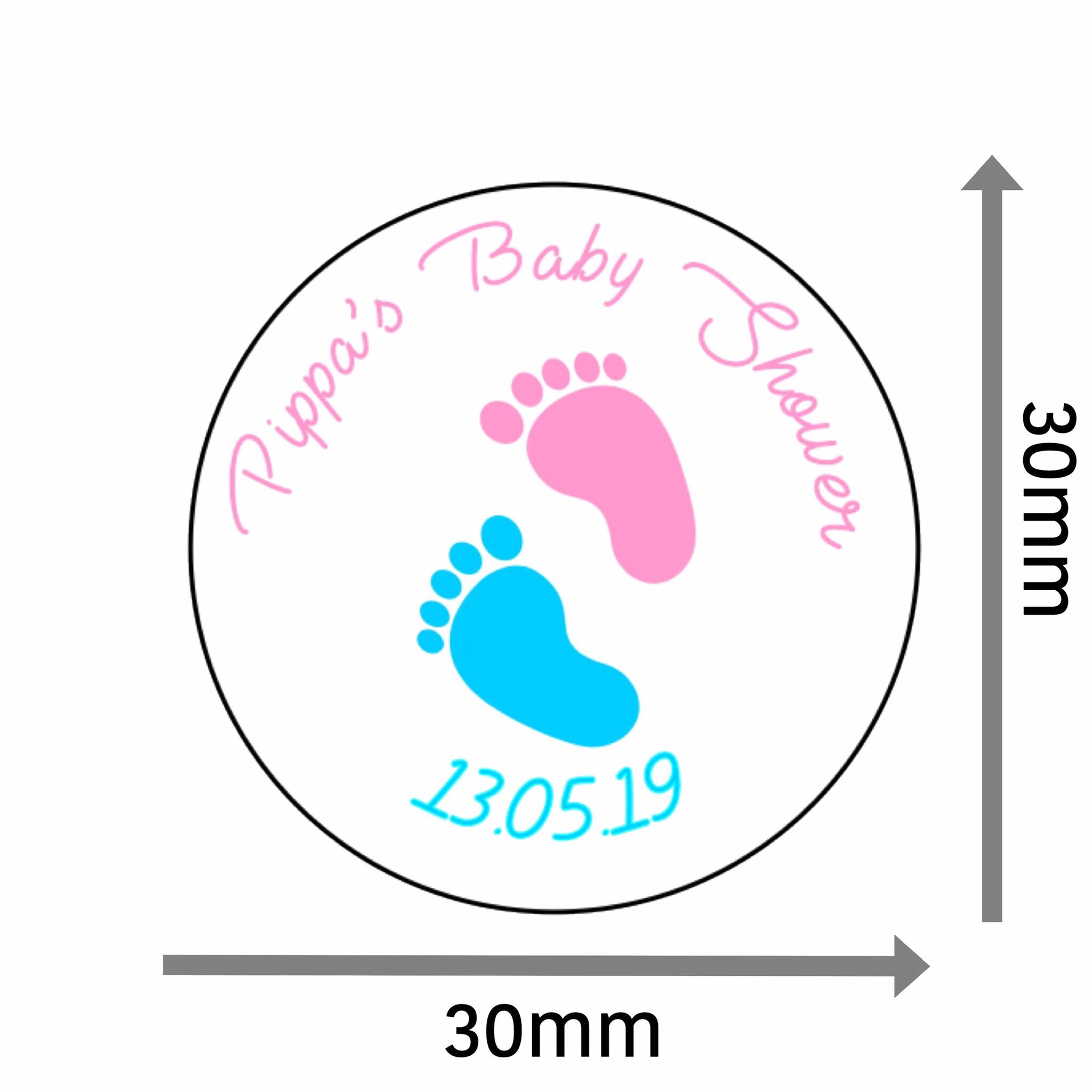 Baby Feet Boy or Girl Satin Ribbon. 1M x 12mm. Blue Pink Neutral. Baby  Shower