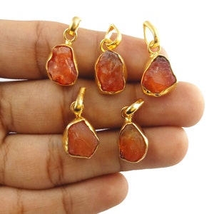 Raw Carnelian Pendant, Gemstone Pendant, Orange Carnelian Pendant, Rough Carnelian Pendant, Handmade Pendant, Selling By Per Piece