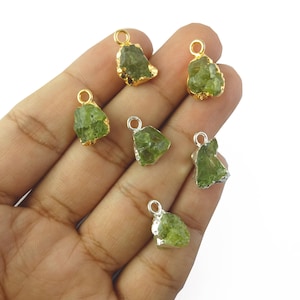 Peridot Gold Electroplated Pendant, Gold/Silver Pendant, Peridot Pendant, Selling Per Piece Gifts For Women Mother&#39;s Day