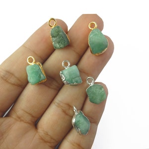 Emerald Gold Electroplated Pendant, Gold/Silver Pendant, Emerald Pendant, Selling Per Piece Gifts For Women Mother&#39;s Day