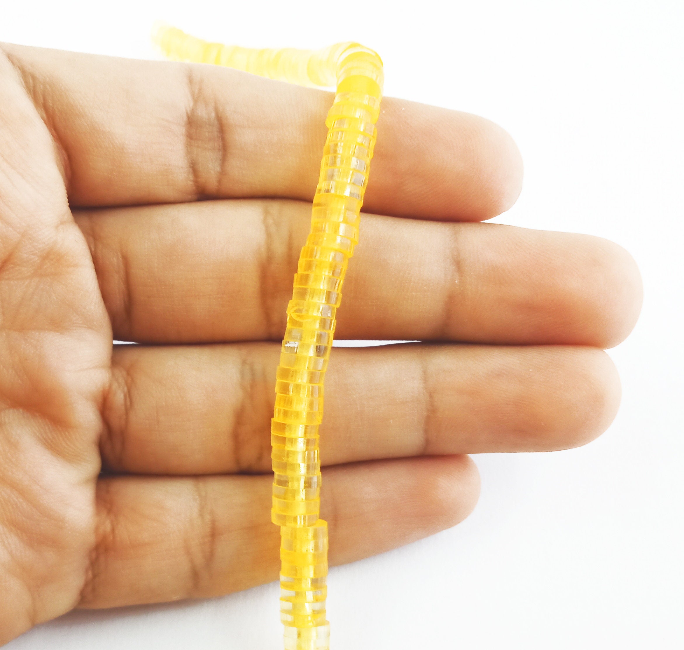 6mm Acrylic Disc Beads 8 Inch 1 Strand Heishi Beads Waterproof Etsy UK