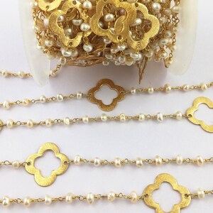 Weiße Perle Edelstein Perlen Kette - 3,5 mm bis 4 mm ca. Perlenkette - Halskette Kette - per Feet-Verkauf Muttertag