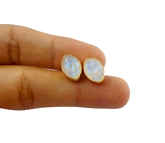 Orecchini A Perno In Argento Sterling 925 Con Pietra Naturale Di - Foto 6