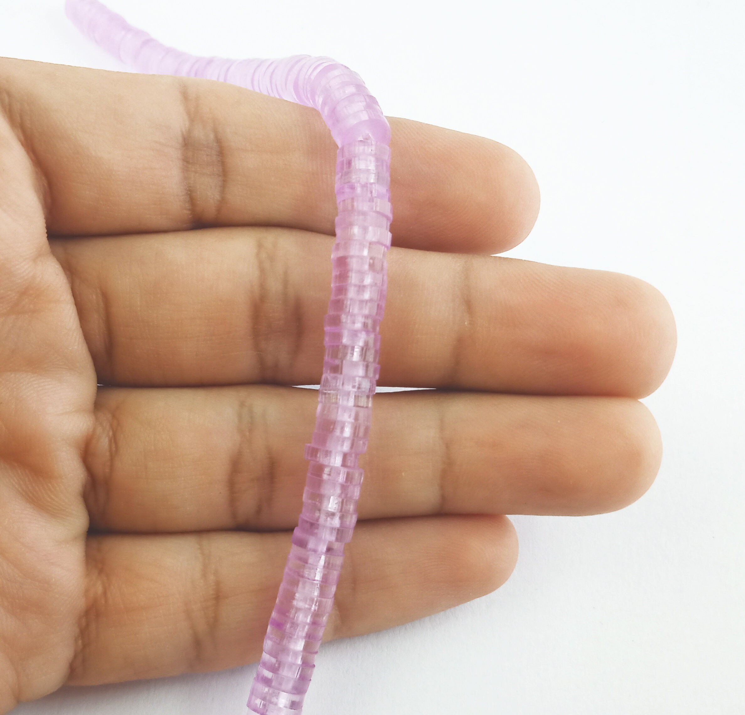 6mm Acrylic Disc Beads 8 inch 1 Strand Heishi Beads Waterproof Etsy