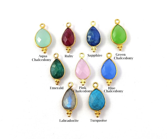 アクセサリー Pear Shaped Stone Ear Charms Pear Shaped Stone Ear Charms