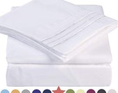 Premium 4 Piece Bed Sheet Set 1800 Thread Count Bedding 100 Microfiber Polyester - Silky Soft, Warm, Breathable, Cooling, Wrinkle Free