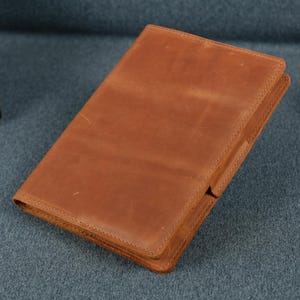 Einband aus Leder: Vintage Vollnarben, A5 Planer