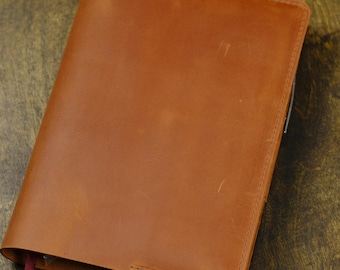 Funda de cuero para libreta, funda vintage para diario A6, funda para agenda A5 B6 A4 B5, tamaño personalizado, regalos corporativos con logotipo.