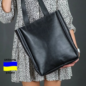Leder Tragetasche für Frauen, Leder Shopper Tasche, Breites Lederband, Alltags Ledertasche, personalisierte Tasche, Muttertag, Geschenke für sie