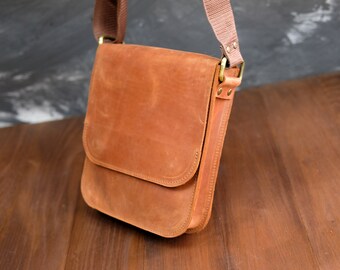 small leather bag