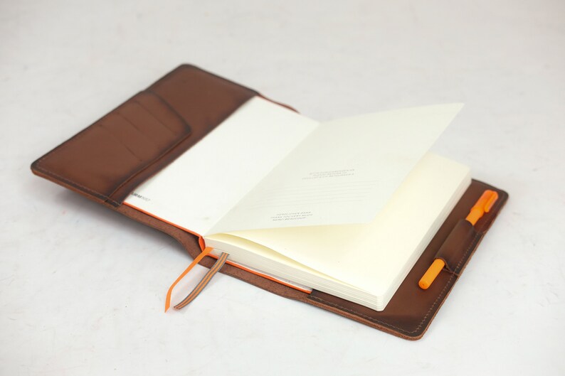 Personalized Leather Case Journal Folio Personalized Leather Etsy