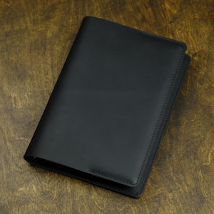 Full Grain Leather Notebook Cover: Custom A5 Journal, Bible Cover