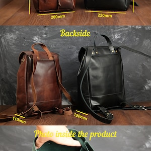 Drawstring Backpack, Casual Leather Backpacks, Small Womens Backpacks ...