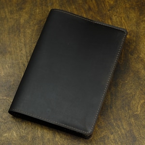 Full Grain Leather Journal Cover A5 - Custom Notebook Cover