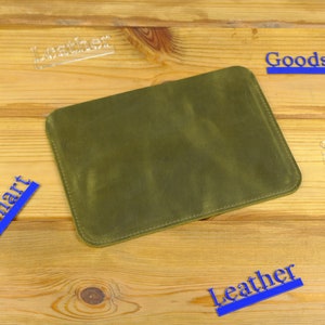 Personalized Leather Sleeve for MacBook, MacBook 2020 Case, 16 inch Laptop Case, MacBook Pro 13 2020 Cover, Slim Leather Laptop Cover Olive