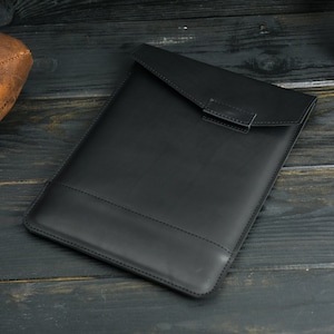 Magnet flap Leather Sleeve for MacBook 2024, 13 inch Laptop Case, Macbook Pro 16 inch Cover, Leather Laptop Cover, Free personalization