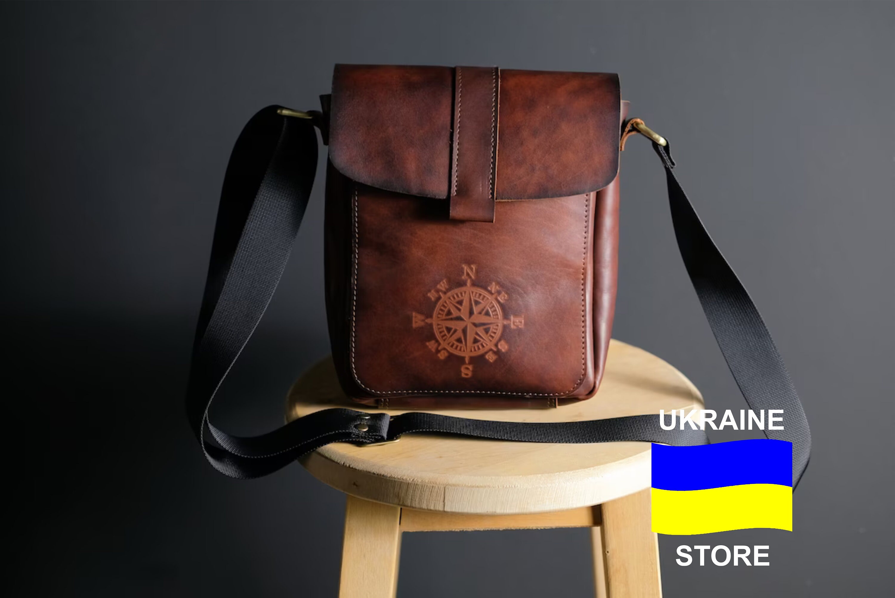 Personalized Shoulder Bag Gift for Him Leather Crossbody Bag -  Israel