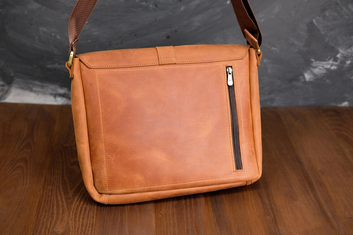 Leather Crossbody Bag for Men Personalized Shoulder Bag Gift Etsy