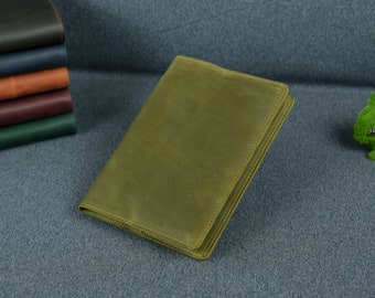 Vintage Leather Journal Cover: A5 Notebook, Hobonichi Techo, Moleskine Large