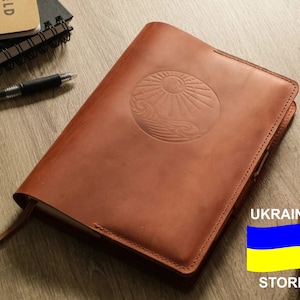 Full-Grain Leather Journal Cover: A5 Planner, Hobonichi Cousin