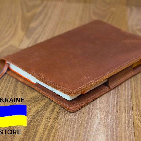 Housse en cuir pour ordinateur portable, personnalisation gratuite, couverture de journal en cuir vintage A5, couverture de cahier simple A5, couverture Moleskine, Hobonichi Techo