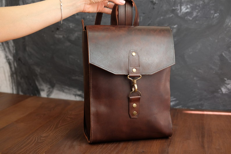 personalized leather briefcase for her