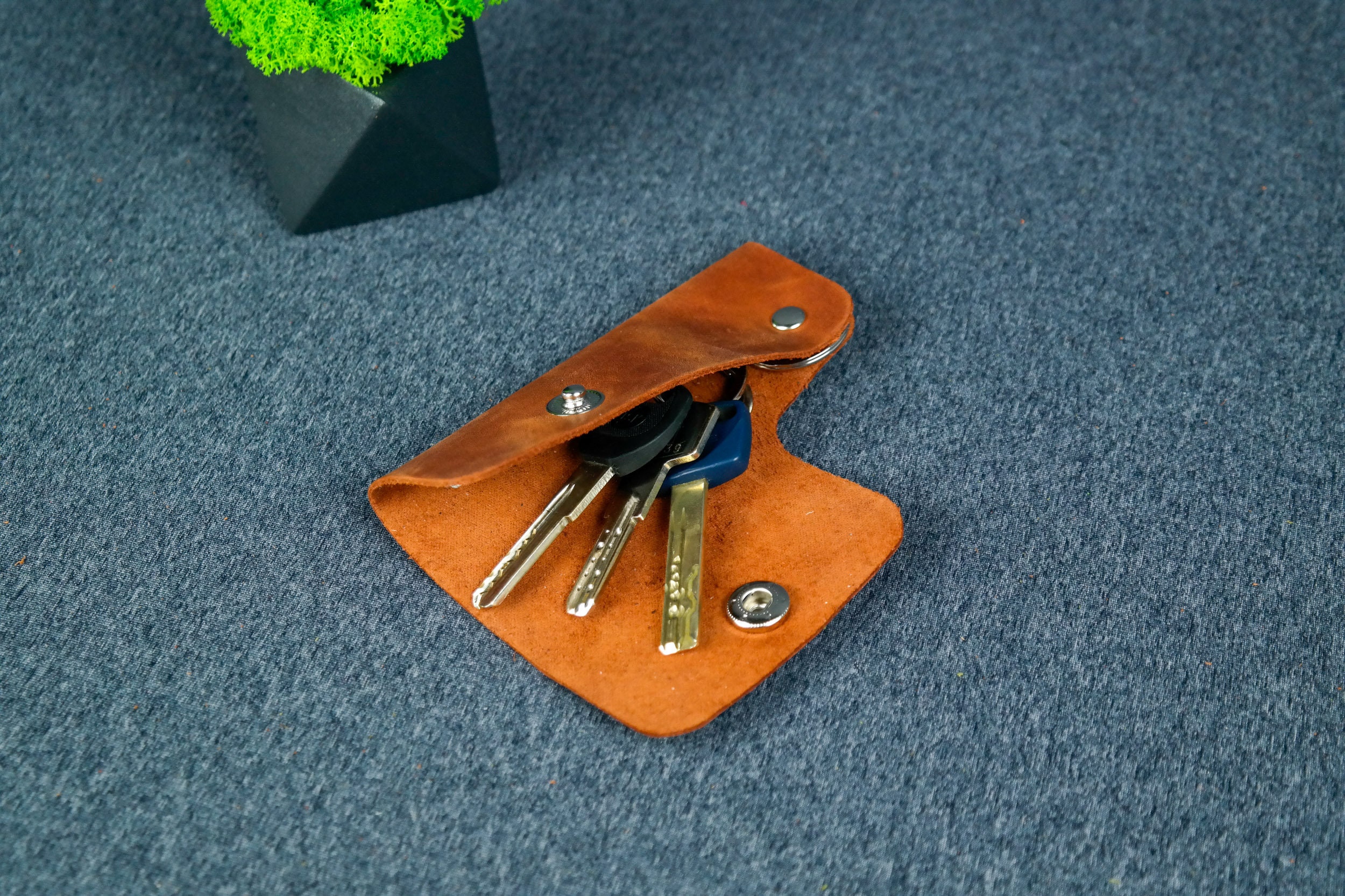 Leather Key Case Leather Key Chain Leather Key Bag Creative Etsy