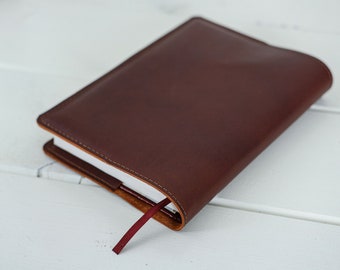 Leder-Moleskine-Abdeckung, Planer-Abdeckung 2022, schützende Journal-Abdeckung A5, Leder Hobonichi Techo, Hobonichi Cousin, Stiftschlaufen-Verschluss