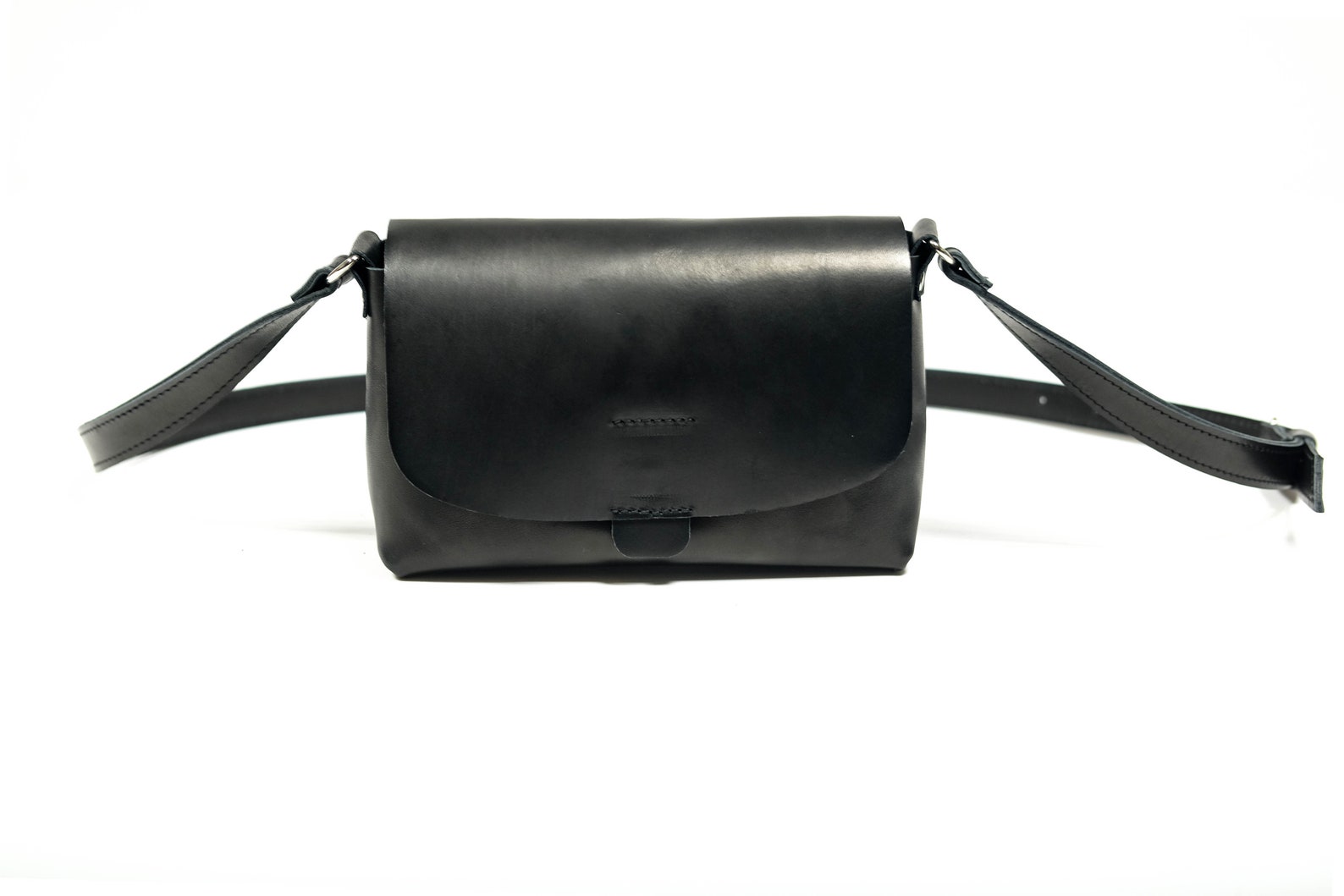 Leather Flap Bag Shoulder Bag for Women Long Strap Leather Etsy