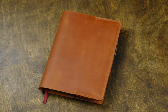 Personalization Leather notebook cover, Vintage journal case A6, Planner Cover A5 B6 A4 B5, Custom Size, Corporate Gifts with Logo