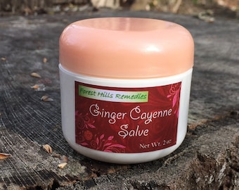Ginger Cayenne Salve, Plus Turmeric, Kosher, Halal, Vegan Salve