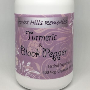 Organic Turmeric and Black Pepper Vegan Capsules, 100% Pure Organic Ingredients, Wholesale and Retail