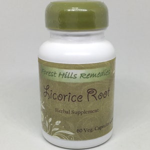 Organic Licorice Root Vegan Capsules, 100% Pure, Wholesale and Retail