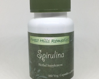 Veganistische capsules spirulinapoeder, 100% pure biologische ingrediënten, detailhandel en groothandel