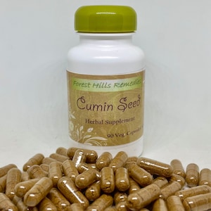 Organic Cumin Seed Powder Vegan Kosher Halal Capsule, Retail and Wholesale