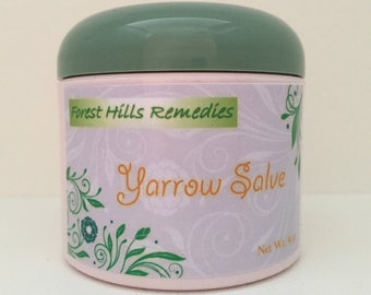 Organic Yarrow Salve, Achillea millefolium, Natural Healing Salve, Skin Care