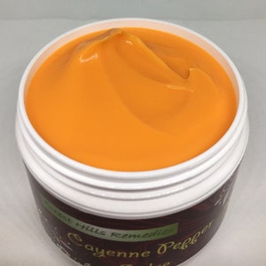 Cayenne Pepper Cream, Capsaicin Cream, Joints and Muscles, This is a Cream Formulation NOT a Salve!