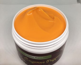 Cayenne Pepper Cream, Capsaicin Cream, Joints and Muscles, This is a Cream Formulation NOT a Salve!