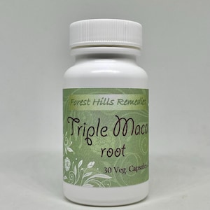 Organic Triple Maca Blend, Red, Black, White, Vegan Capsule, Free Shipping, No additive, Mde fresh to orders