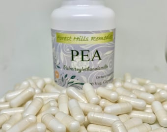 Fresh Thinking, PEA Vegan Kosher Halal Capsules, Pure Palmitoylethanolamide, Natural Fathy Acid for Master Minds, No Additive, Free Shipping