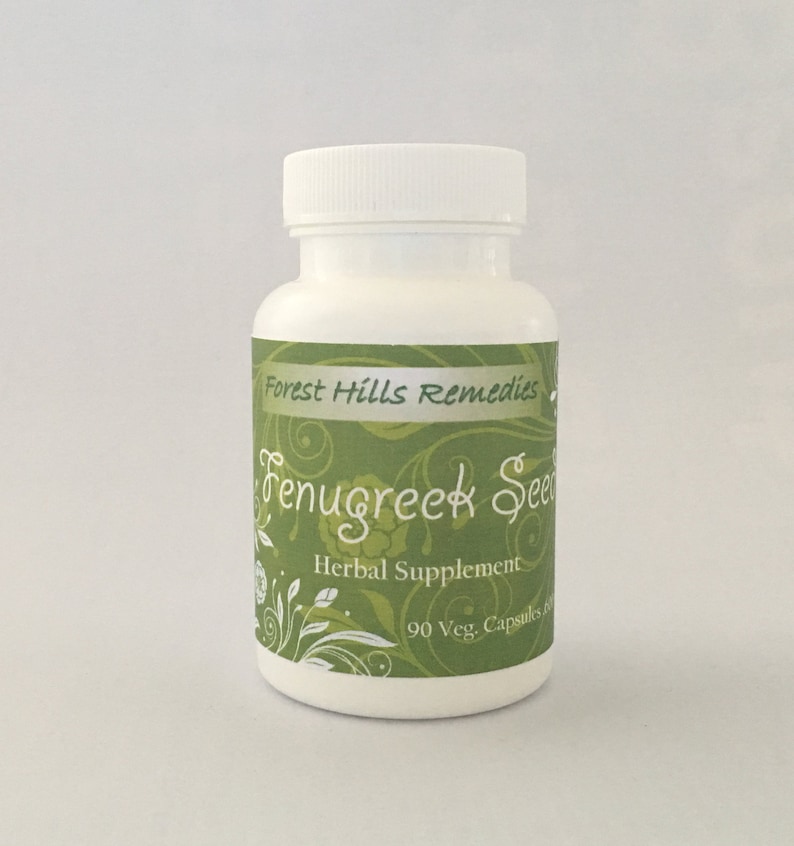 Fenugreek Seed Vegan Capsules, 100% Pure Organic Ingredients, Retail and Wholesale image 1