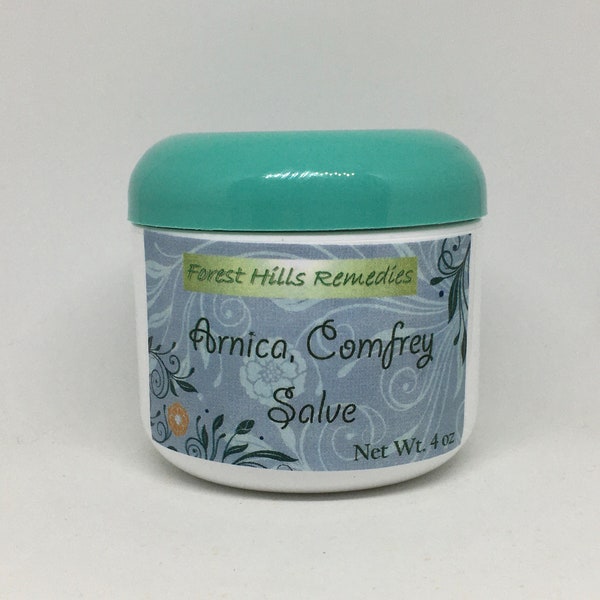 Arnica and Comfrey Salve, Organic, All Natural, Herbal Salve, Joint and Muscle, Granny's Recipe