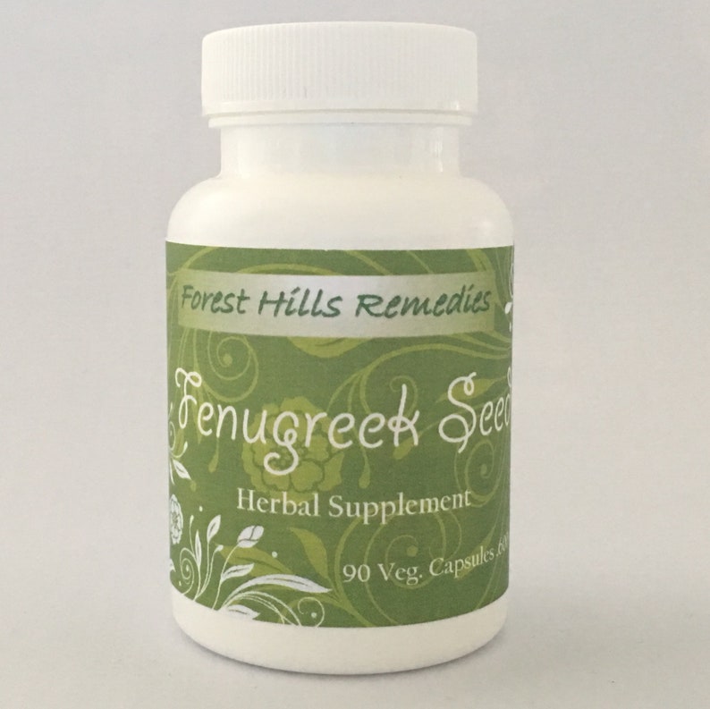 Fenugreek Seed Vegan Capsules, 100% Pure Organic Ingredients, Retail and Wholesale image 2