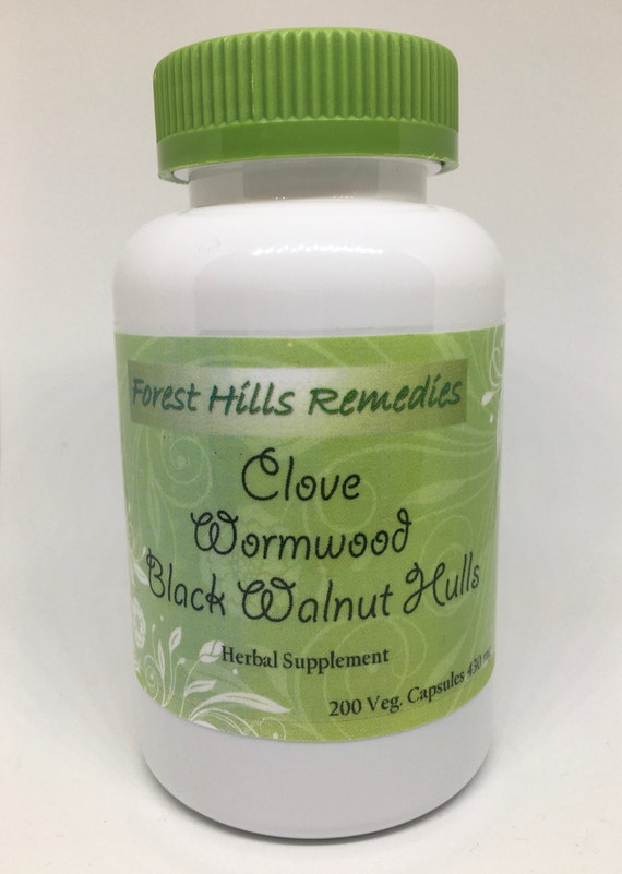 Clove, Wormwood, Black Walnut Hulls Vegan Capsules