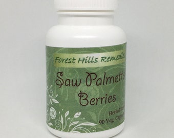 Saw Palmetto Berries Cápsulas veganas, pó de fruta 100% puro, varejo e atacado