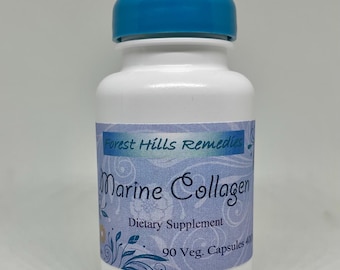 Marine Collagen Vegan Kosher Halal Capsule, Free shipping in the US, No additive, freshly made to orders