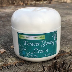 Forever Young, Herbal All Natural Wrinkle Cream, Forest Hills Remedies, Perfect Gift for Women