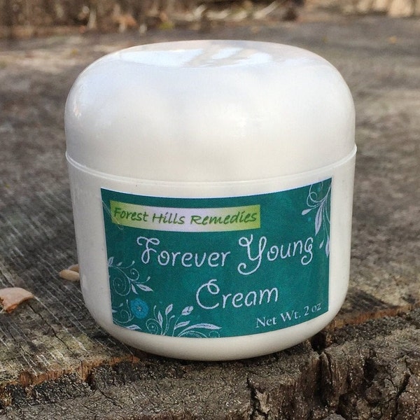 Forever Young, Herbal All Natural Wrinkle Cream, Forest Hills Remedies, Perfect Gift for Women
