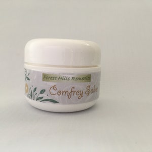 Organic Comfrey Salve, Comfrey Roots Ointment, Joint and Muscle, Cuts 1 oz