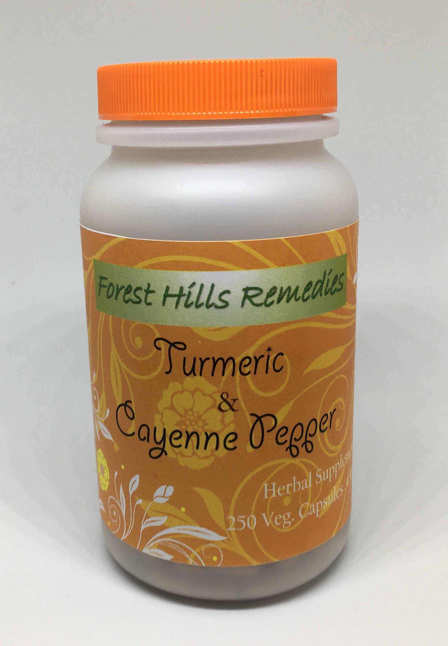 Turmeric and Cayenne Pepper Vegan Capsule 100 Pure Organic Etsy